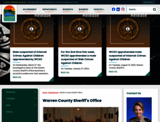 warrencountysheriff.org screenshot