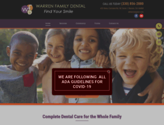 warrenfamilydentalcenter.com screenshot