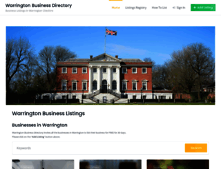 warrington-business-directory.co.uk screenshot
