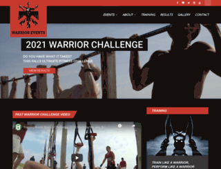 warrior-events.com screenshot