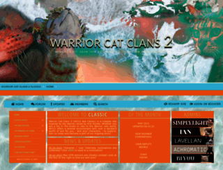 warriorcatclans2.com screenshot