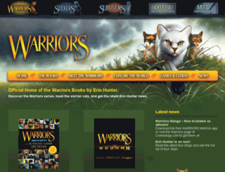 warriorcats.supadu.com screenshot
