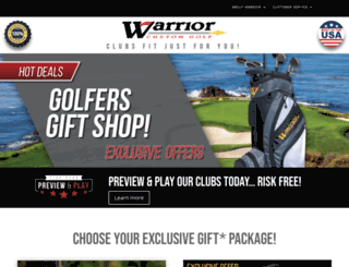 warriorcustomgolf.com screenshot