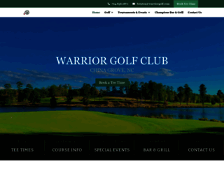 warriorgolf.com screenshot
