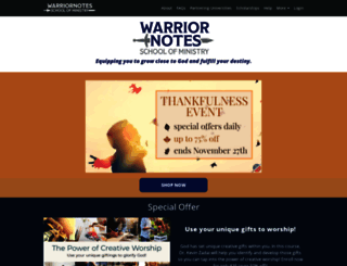 warriornotesschool.com screenshot