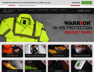 warriorprotects.com screenshot
