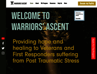 warriorsascent.org screenshot