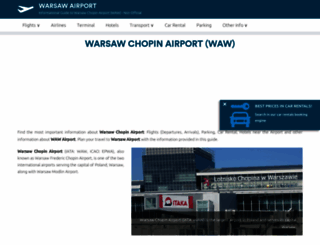 warsaw-airport.com screenshot