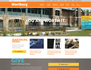 wartburg.edu screenshot