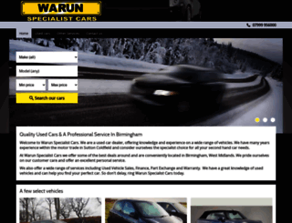 warun.co.uk screenshot