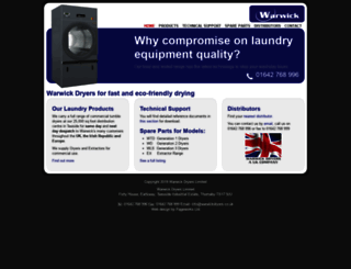 warwickdryers.co.uk screenshot