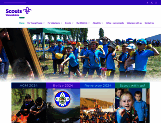 warwickshirescouts.org.uk screenshot