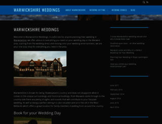 warwickshireweddings.co.uk screenshot