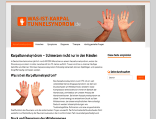 was-ist-karpaltunnelsyndrom.de screenshot