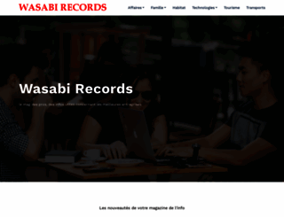 wasabi-records.fr screenshot