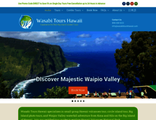 wasabitourshawaii.com screenshot