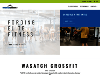 wasatchcrossfit.com screenshot