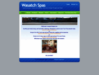 wasatchspas.com screenshot