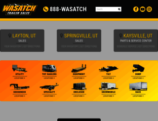 wasatchtrailer.com screenshot