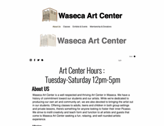 wasecaartcenter.org screenshot