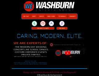 washburnentertainment.com screenshot