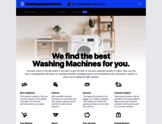 washingmachinefinder.com screenshot