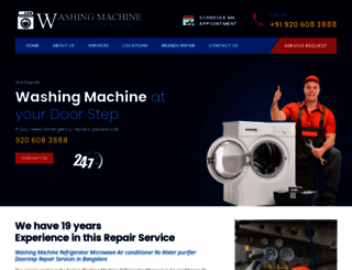 washingmachinerepairservice.in screenshot