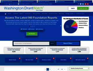 washington.grantwatch.com screenshot