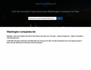 washington.intercreditreport.com screenshot
