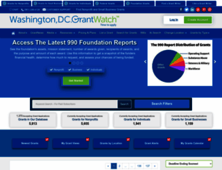 washingtondc.grantwatch.com screenshot