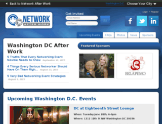 washingtondc.networkafterwork.com screenshot