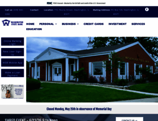 washingtonstatebank.com screenshot
