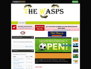 wasps.bramptonnorthsoccer.com screenshot