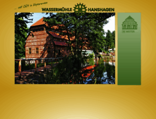 wassermuehle-hanshagen.de screenshot