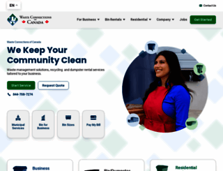wasteconnectionscanada.com screenshot