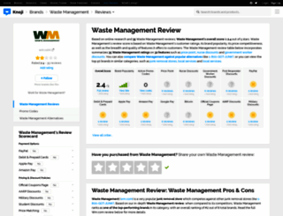 wastemanagement.knoji.com screenshot