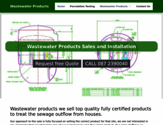wastewaterproducts.ie screenshot