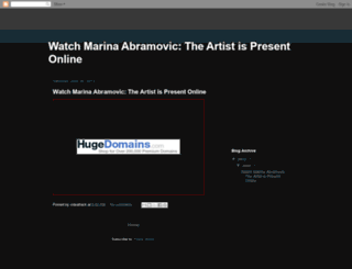 watch-marina-abramovic-online.blogspot.dk screenshot