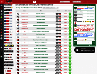 watch.crichd.com screenshot