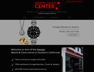 watchandclockcenter.com screenshot