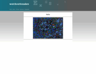 watchout4snakes.com screenshot