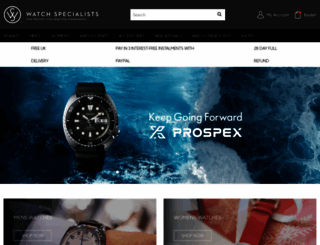 watchspecialists.com screenshot