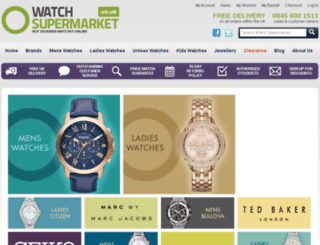 watchsupermarket.co.uk screenshot