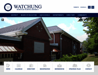 watchungschools.com screenshot