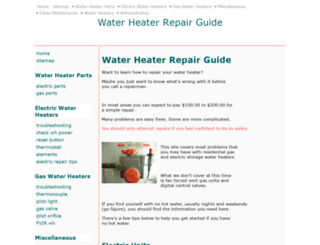 water-heater-repair-guide.com screenshot