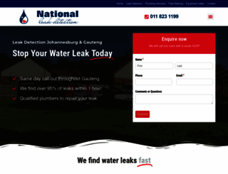 water-leaks.co.za screenshot