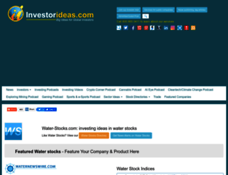 water-stocks.com screenshot