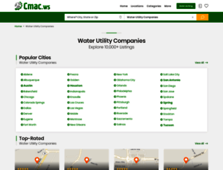water-utility-companies.cmac.ws screenshot