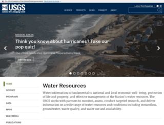 water.usgs.gov screenshot