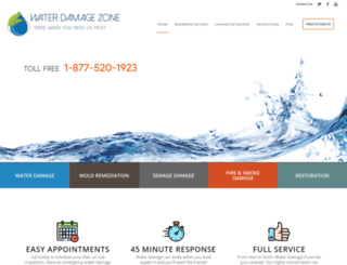 waterdamagezoneinc.com screenshot